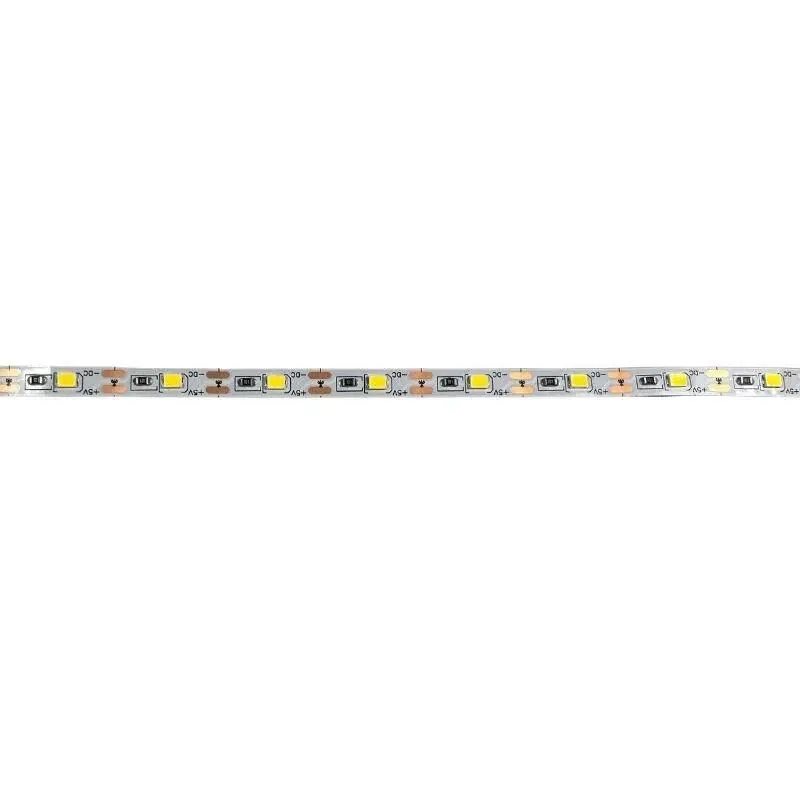 5V 2835 5mm 60Led/mt IP20 İç Mekan 3200K Gün Işığı Şerit Led 5mt