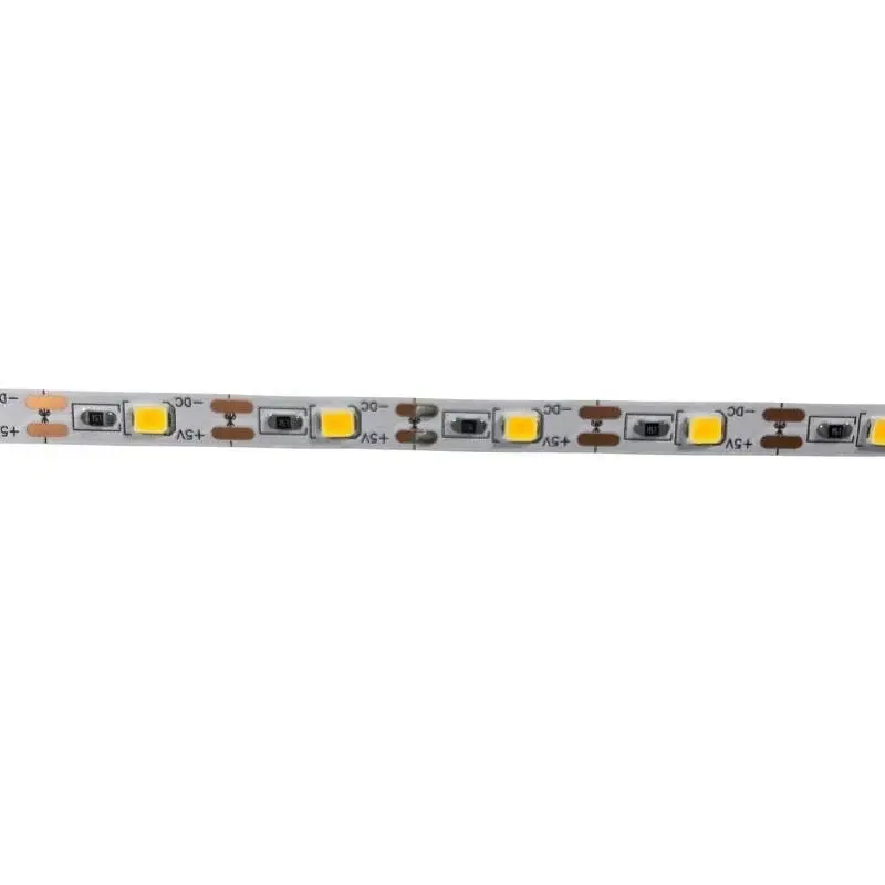 5 Volt Şerit Led 5MM 60 Ledli Amber (Sarı) – 2835 Chip, 5 Metre USB Uyumlu Dekoratif Aydınlatma
