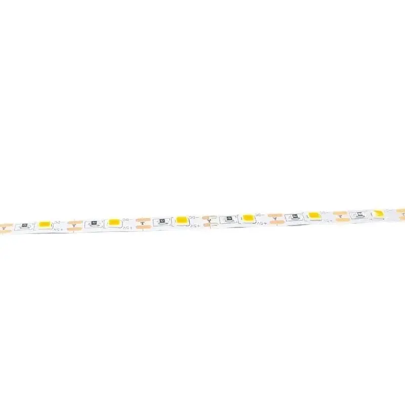 5 Volt Şerit Led 5MM 60 Ledli Amber (Sarı) – 2835 Chip, 5 Metre USB Uyumlu Dekoratif Aydınlatma