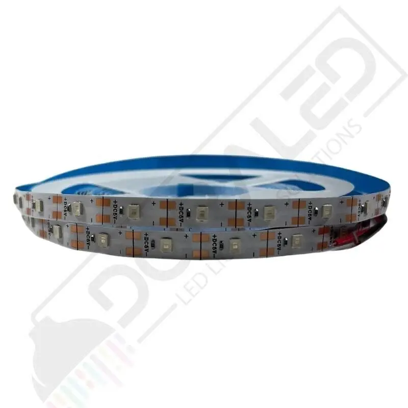 5V Şerit LED 2835 Amber Renk – 60 LED/m – 8mm – IP20 (İç Mekan) 5mt