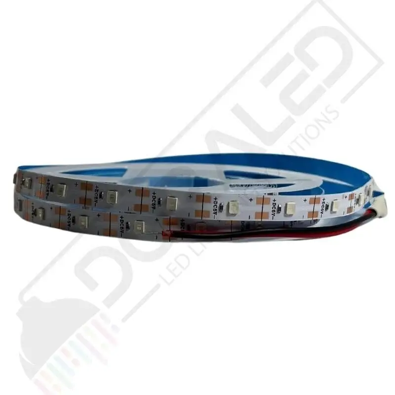 5V Şerit LED 2835 Amber Renk – 60 LED/m – 8mm – IP20 (İç Mekan) 5mt