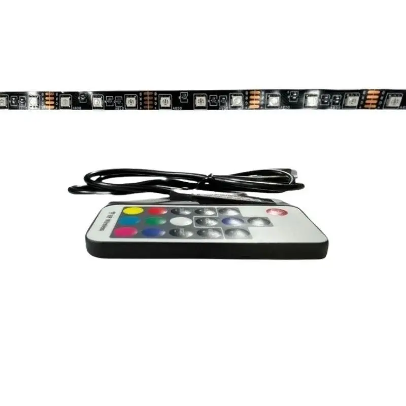 Televizyon & Monitör Arkası RF Kumandalı RGB Şerit LED – 1 Metre (60 LED/m)