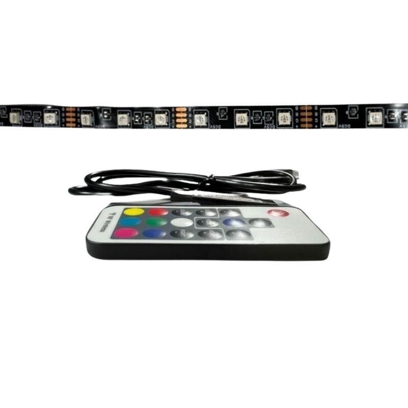 Televizyon & Monitör Arkası RF Kumandalı RGB Şerit LED – 3 Metre (60 LED/m)