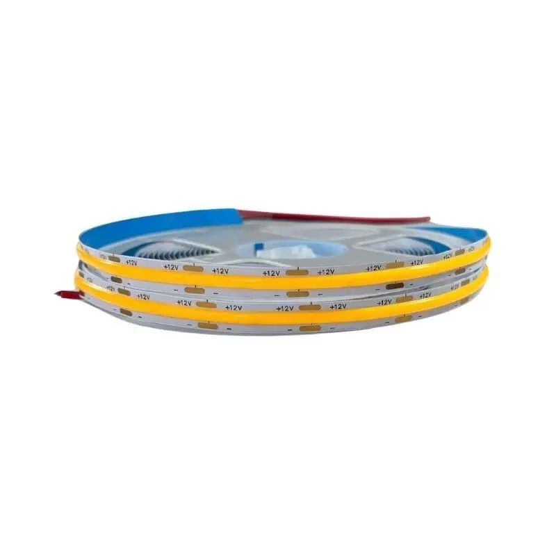 12V 8MM Esnek COB Şerit LED Amber Işık 320 LED/m IP20 – 5 Metre