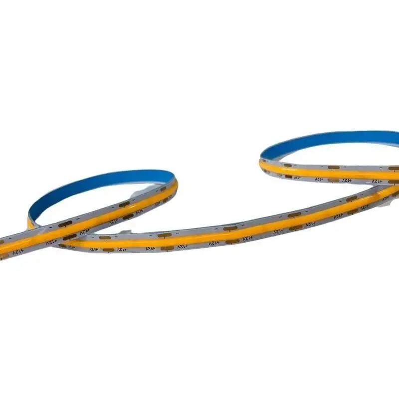 12V 8MM Esnek COB Şerit LED Amber Işık 320 LED/m IP20 – 5 Metre