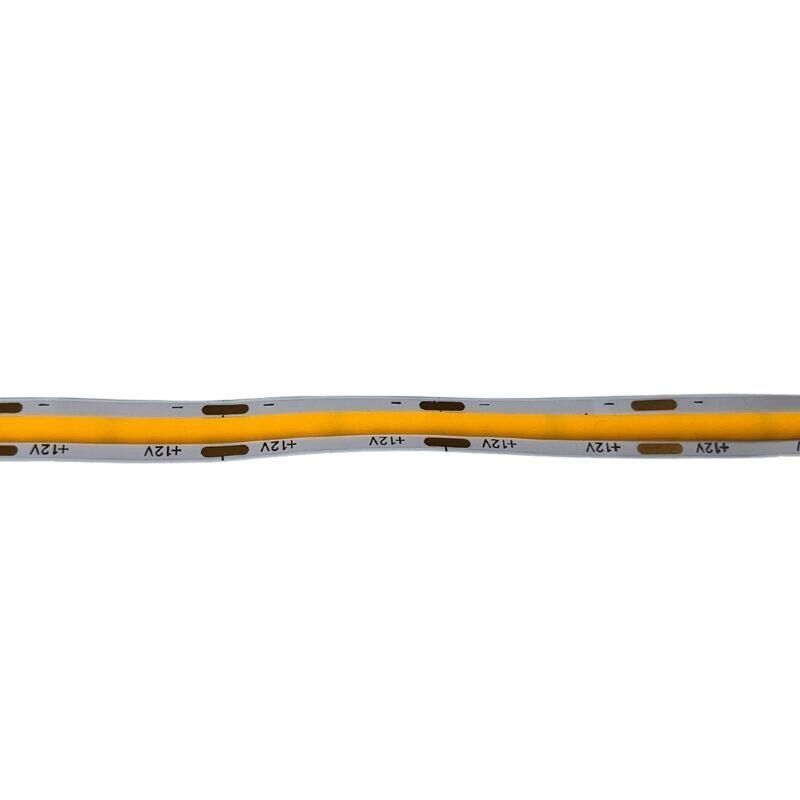 12V 8MM Esnek COB Şerit LED Amber Işık 320 LED/m IP20 – 5 Metre