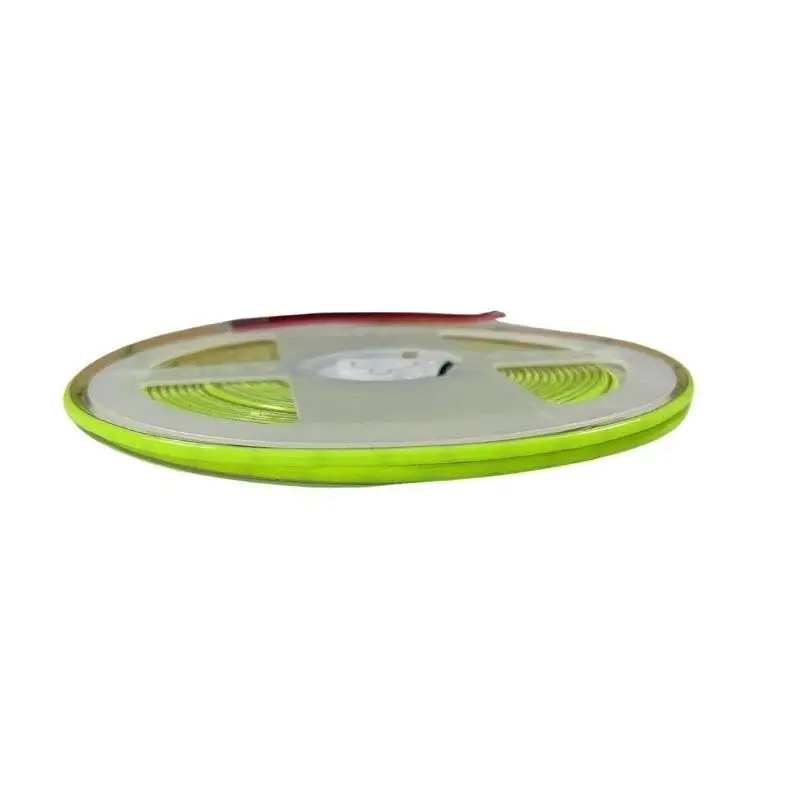 12V 3MM Ultra İnce Esnek COB Şerit LED Yeşil Işık 400 LED/m IP20 – 5 Metre