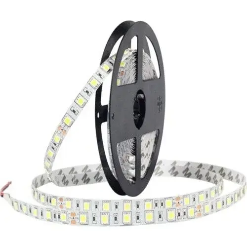 12V 3 Çipli 5050 Amber Şerit Led IP20 – Metrede 60 Led (5 Metre)