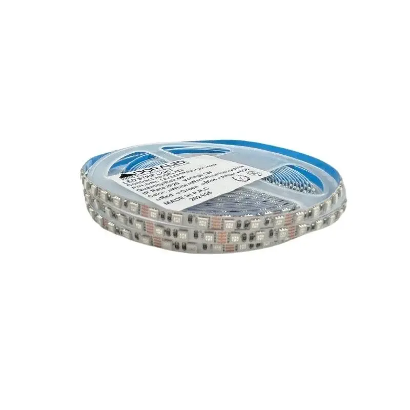 12V 5mm 120 Ledli RGB Şerit Led İnce PCB Li Şerit Led 5 Metre
