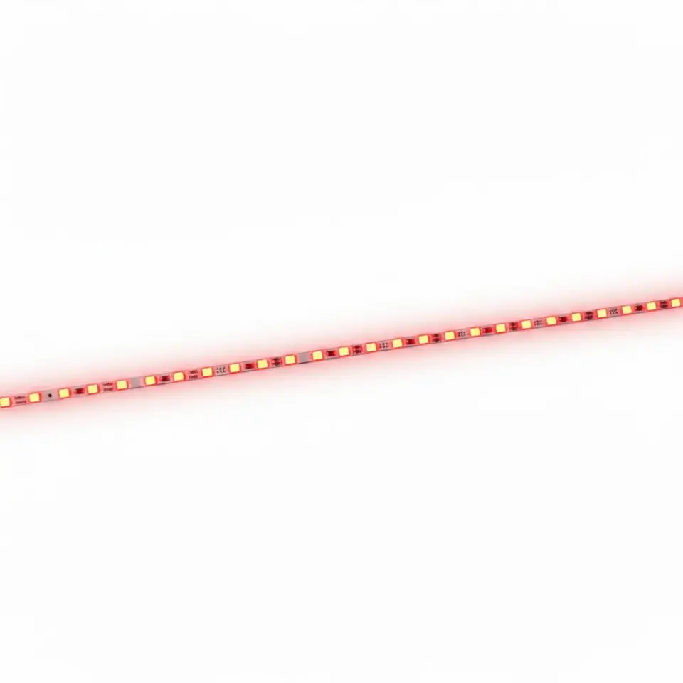 4mm 12V Alüminyum Çubuk Led Bar Kırmızı 120 LED – 100 cm