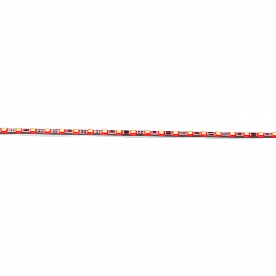 4mm 12V Alüminyum Çubuk Led Bar Kırmızı 120 LED – 100 cm