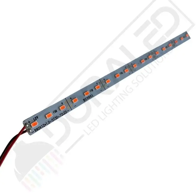12 Volt Bantlı 5730 Ledli Led Bar – Alüminyum Çubuk Led 72 Led Amber 100cm