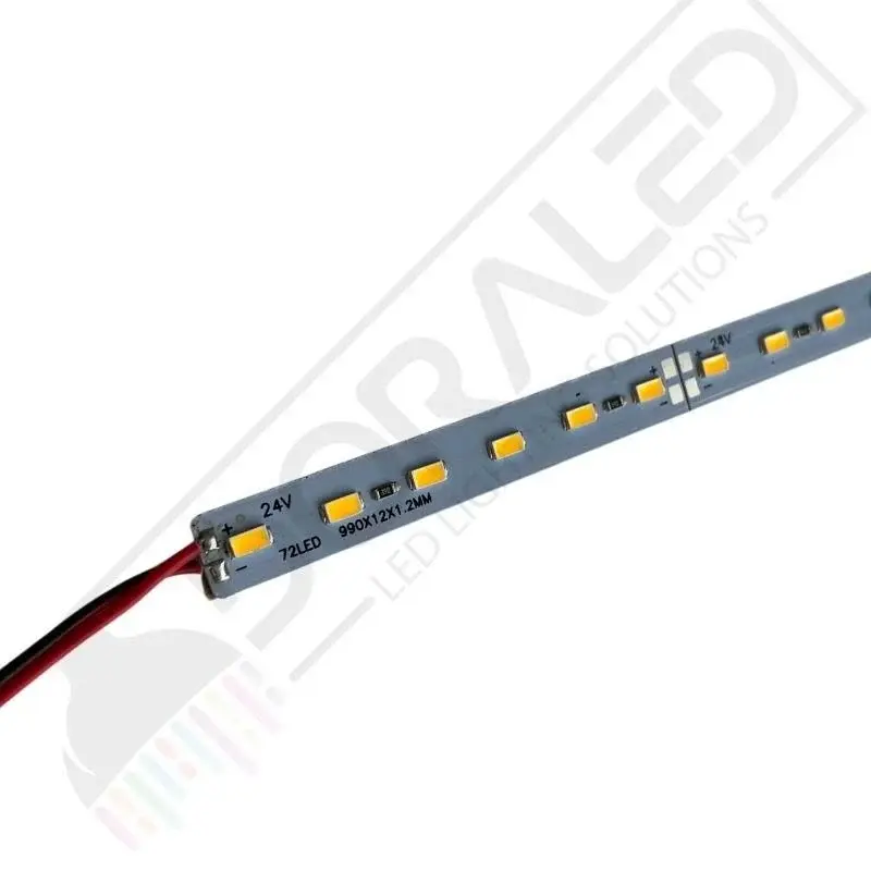 24 Volt BANTLI 5730 24 V Led Bar Alüminyum Çubuk Led 72 Ledli Günışığı 3000-3200K 100cm 24V