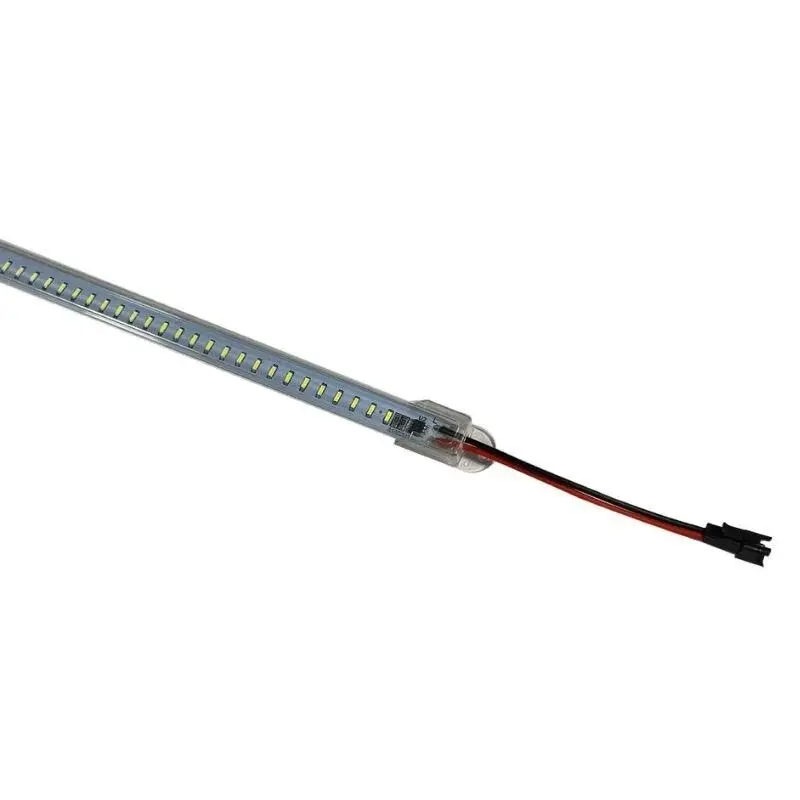 220 Volt 4014 Çubuk Led Gün Işığı 3000-3200K-Şeffaf Cam 50 CM Kasalı Dim Edilebilir Bar Led 220v