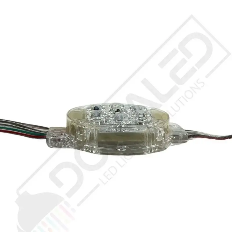 24Volt 50mm WS2811 Adreslenebilir LunaPark Ledi ARGB Pixel Modül Led(30 Adet)