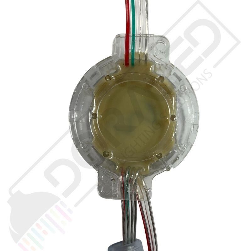 24Volt 50mm WS2811 Adreslenebilir LunaPark Ledi ARGB Pixel Modül Led(30 Adet)