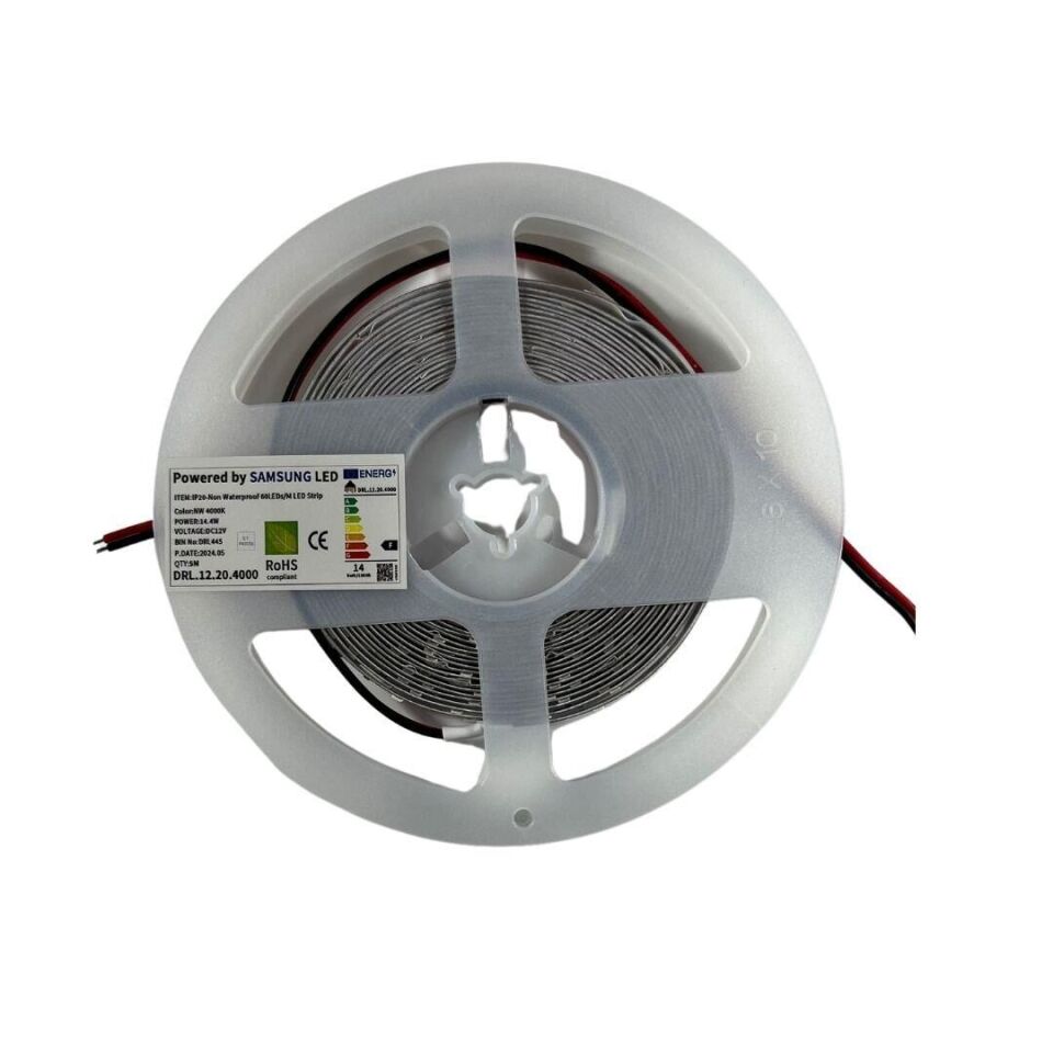SAMSUNG Şerit LED 60 LED/m 2835 SMD 4000K 12V 14.4W IP20