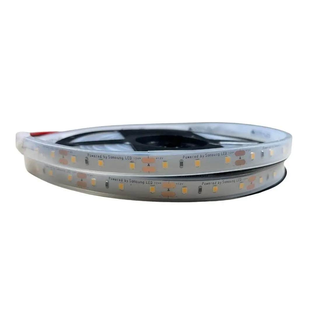 SAMSUNG 2835 SMD Şerit LED 12V 60 LED/m – 3000-3200K Gün Işığı – 14.4W IP67