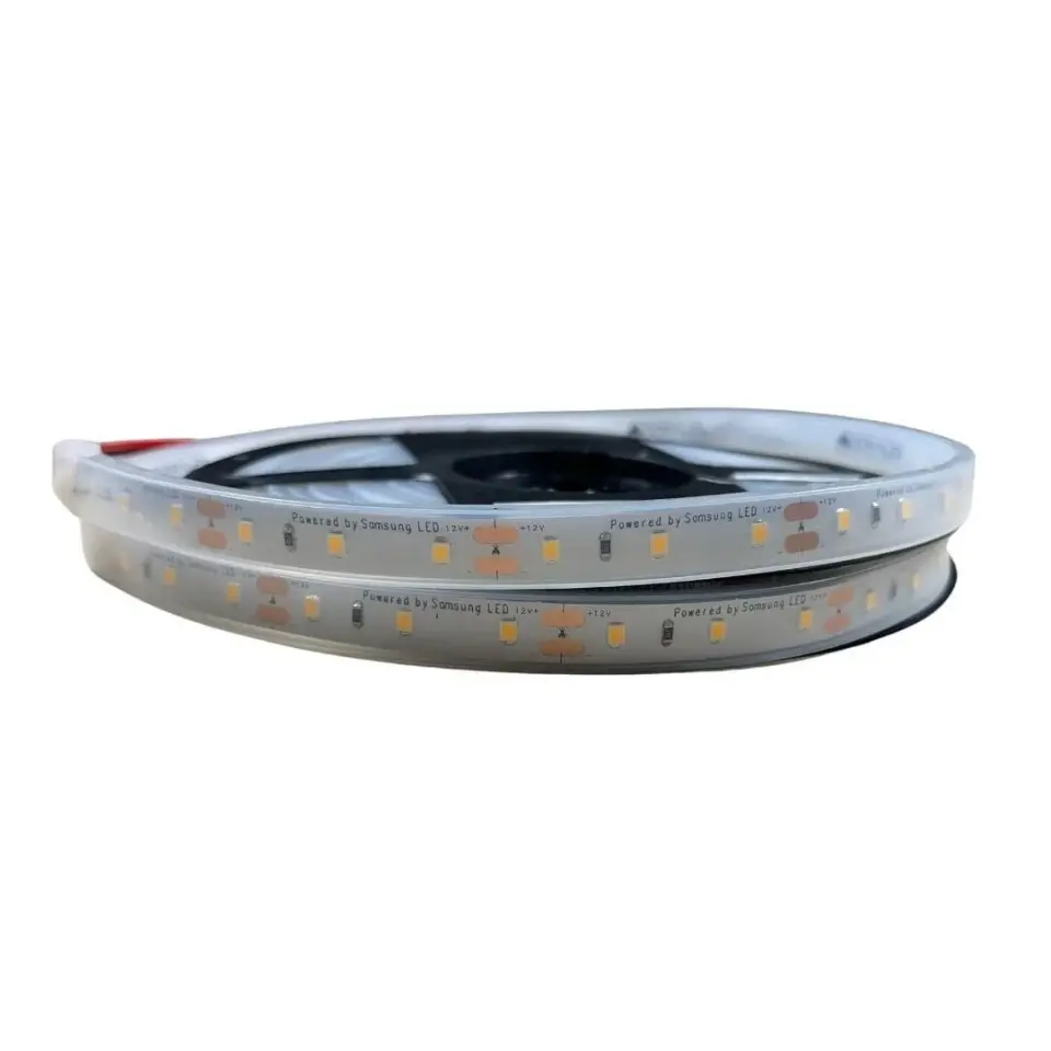 SAMSUNG 2835 SMD Şerit LED 12V 60 LED/m – 3000-3200K Gün Işığı – 14.4W IP67