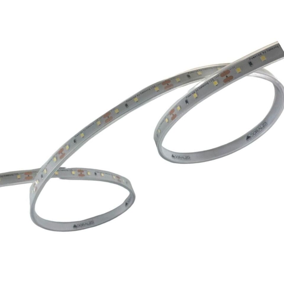 SAMSUNG 2835 SMD Şerit LED 12V 60 LED/m – 6500K Beyaz – 14.4W – IP67 Silikonlu