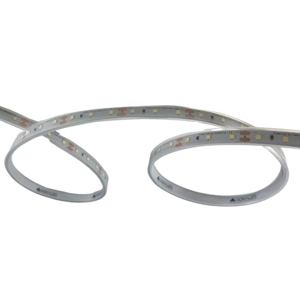 SAMSUNG 2835 SMD Şerit LED 12V 60 LED/m – 6500K Beyaz – 14.4W – IP67 Silikonlu