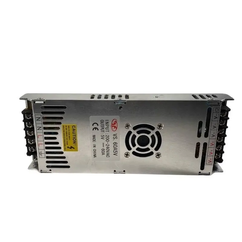 5 Volt 60 Amper Slim Fanlı Adaptör 5V 60A IP20