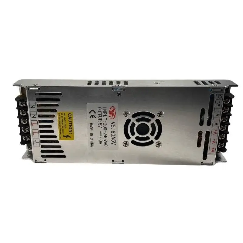 5 Volt 60 Amper Slim Fanlı Adaptör 5V 60A IP20