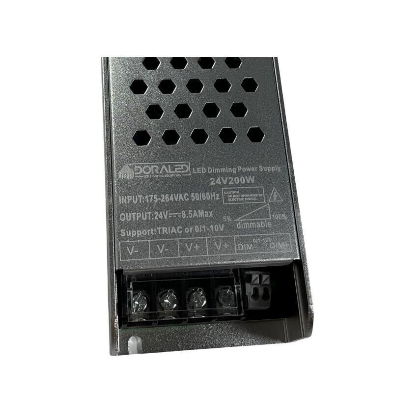 24 Volt 0-10v Dim Edilebilir Şerit Led Adaptör Akıllı ev 0-10v 8.5 Amper 200 Watt Adaptör