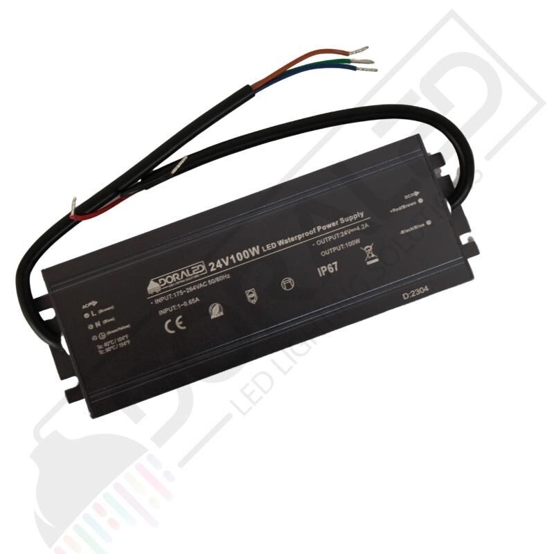 24 Volt 4.2 Amper IP67 Su Geçirmez Led Adaptör 100 Watt