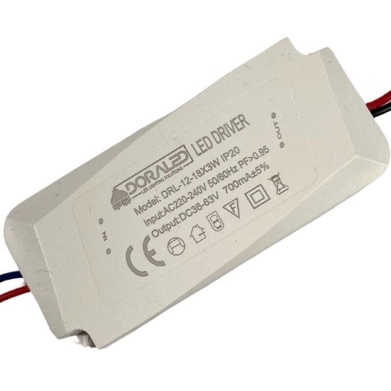 12-18x3W 700mA 36-63V Power LED Driver IP20