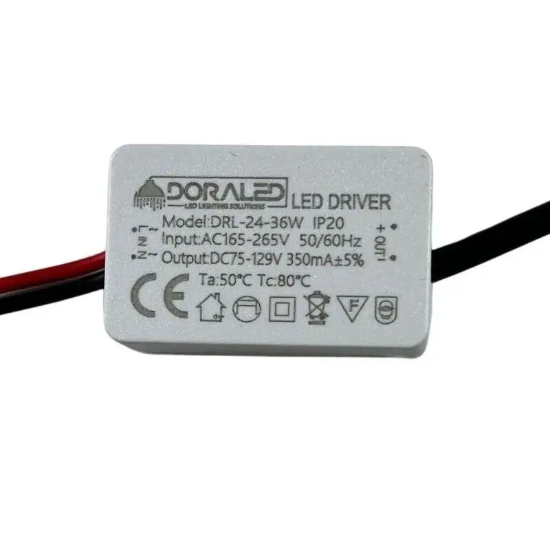 24-36x1W 350mA 70-130V Power LED Driver IP20