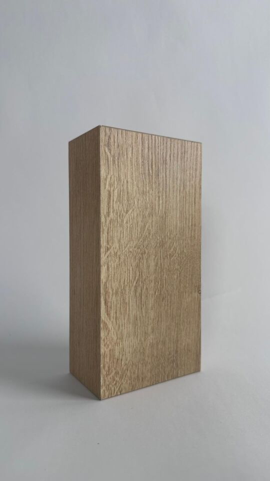 LED Ahşap Kaplama MDF Meşe Renk Dekoratif Aydınlatma