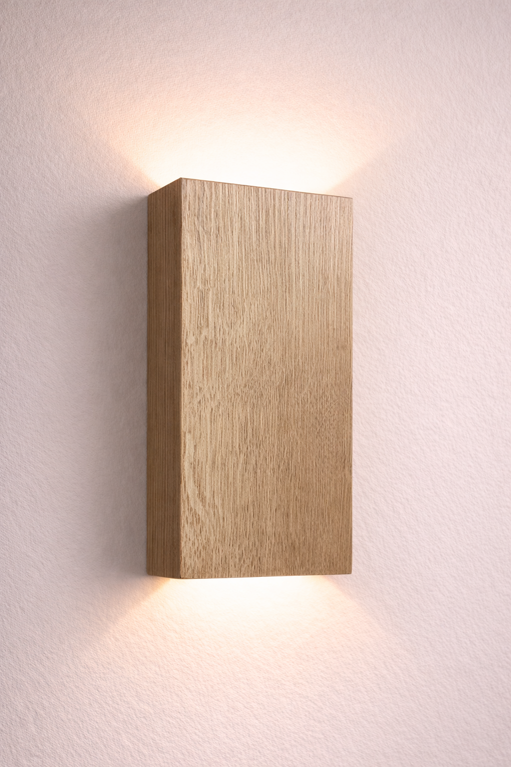 LED Ahşap Kaplama MDF Meşe Renk Dekoratif Aydınlatma