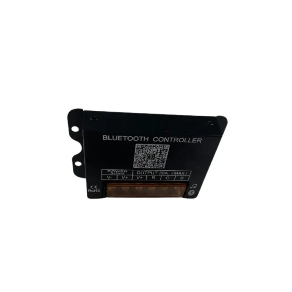 Bluetooth Kontrollü Müzik Modlu RGB Led Kontrol Kumandası 5-24V 30A