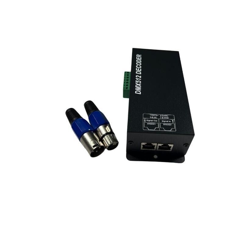 DMX 512 Decoder 4 Kanal RGBW Denetleyici Dijital Ayarlı DMX 512 Led Kontrol 4x8 Amper