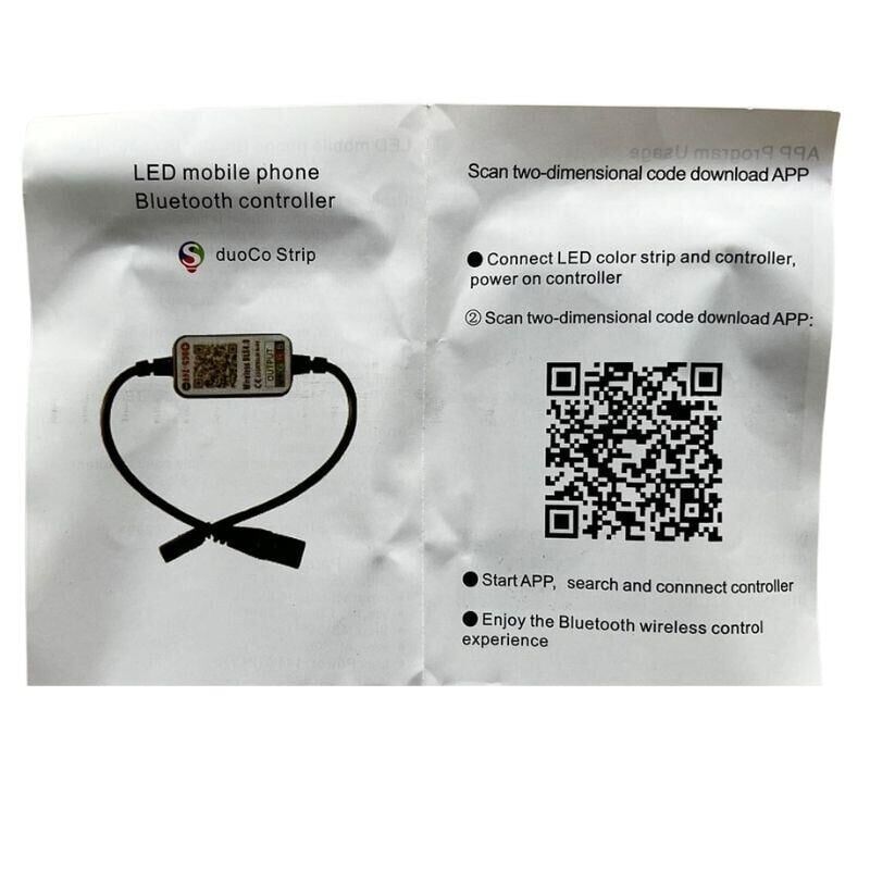 Bluetooth Cep Telefonundan RGB Şerit LED Kontrol Modülü 6A 5-24V