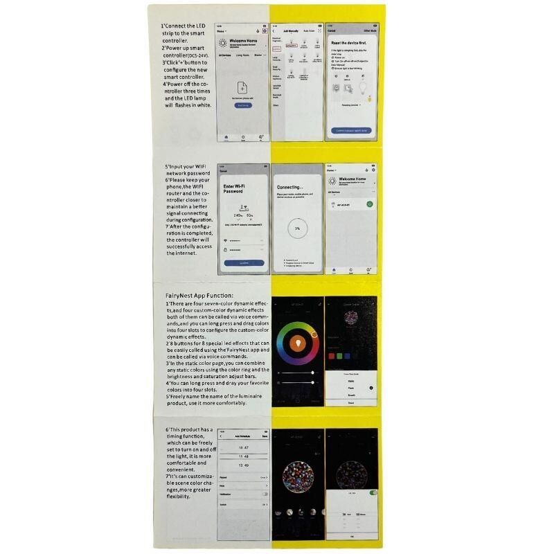 Tuya Destekli Wifi Kontrollü RGB-W-WW 5 Kanal Led Kontrol Devresi