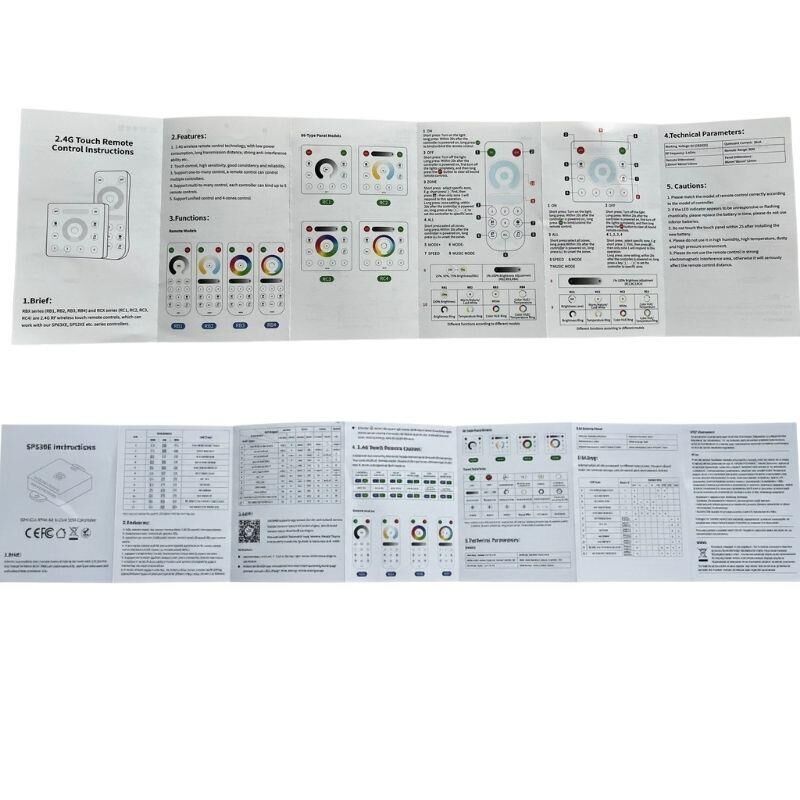 SP630E Duvar Tipi Tek Renk Pixel Şerit Kontrol 12-24 Volt