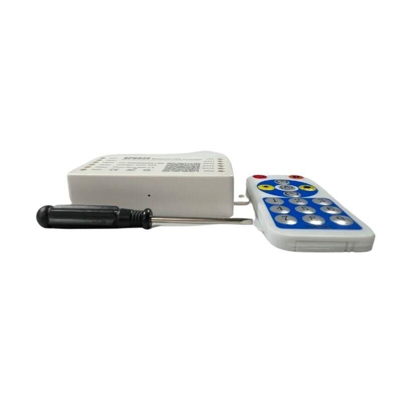 SP602E 4 Kanallı Pixel ARGB Led Müzik Kontrol Cihazı Kumanda + Bluetooth APP Kontrolü