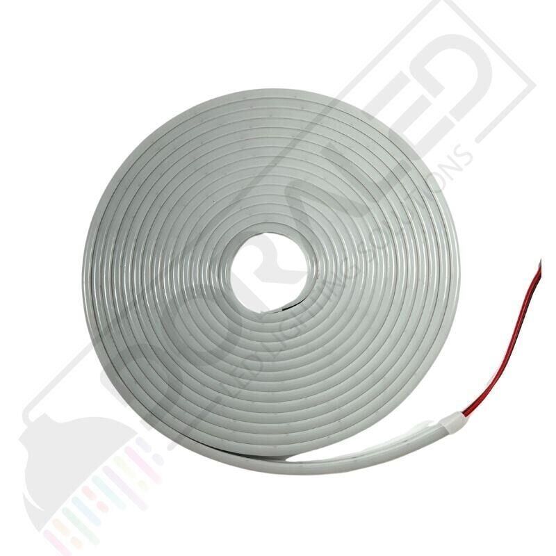 12 Volt 6x12mm Beyaz Esnek Neon Led 5 Metre (1 cm'de Kesilebilir.)