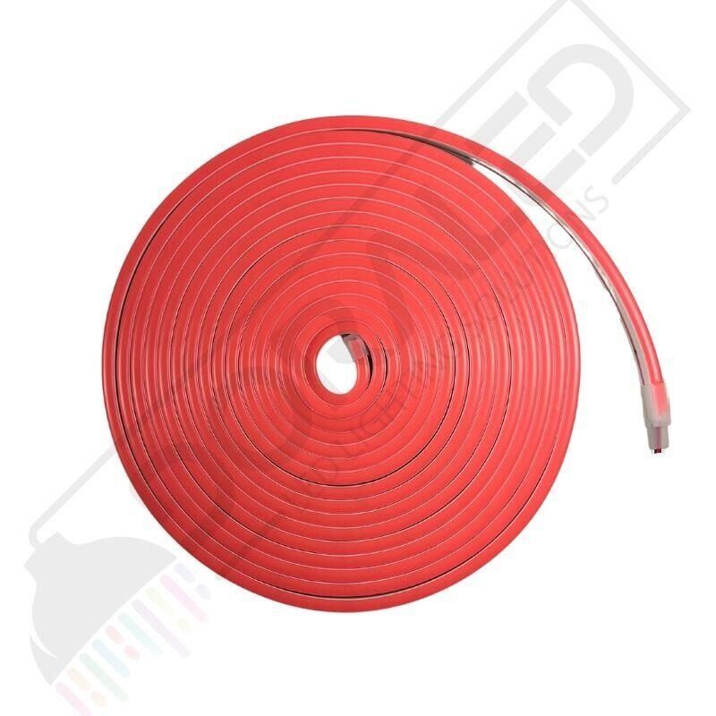 12 Volt 6x12mm Pembe Esnek Neon Led 5 Metre (1 cm'de Kesilebilir.)