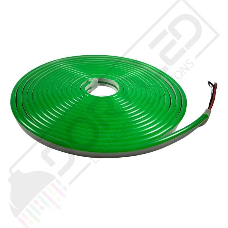 12 Volt 6x12mm Yeşil Esnek Neon Led 5 Metre (1 cm'de Kesilebilir.)