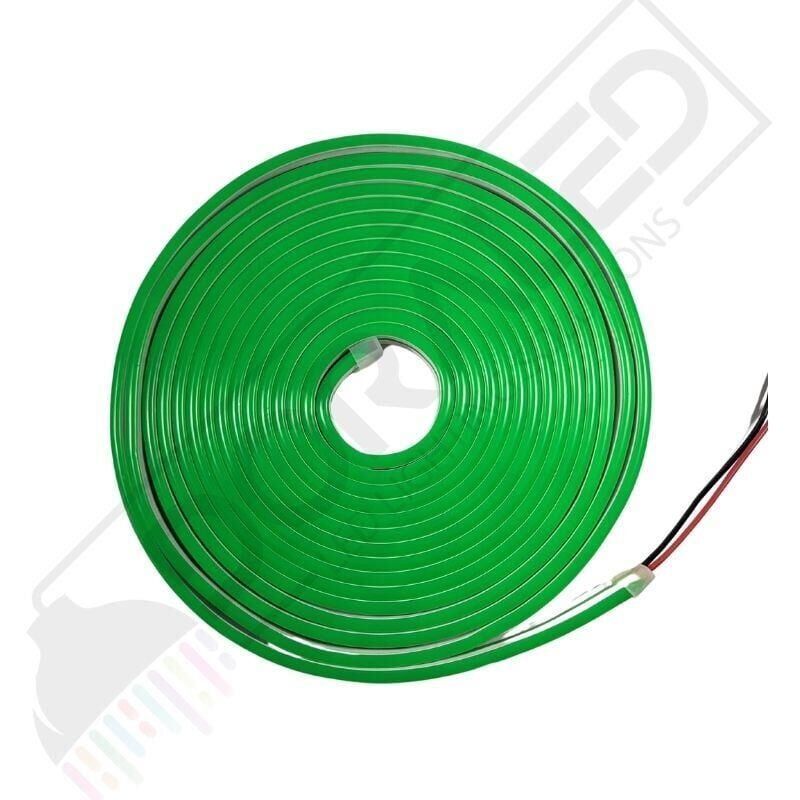 12 Volt 6x12mm Yeşil Esnek Neon Led 5 Metre (1 cm'de Kesilebilir.)