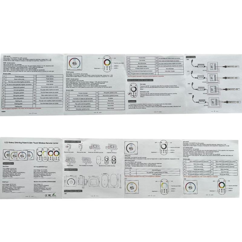 DIMMER Anahtarlı Duvar Tipi Display Göstergeli Panel Tipi Gömme Led Kontrol 5-24V