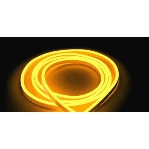Amber (Sarı) Neon Led 220V Tak Çalıştır 5 Metre 8x16mm 1S