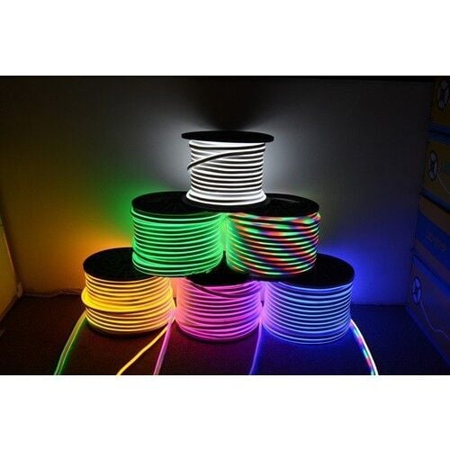 Amber (Sarı) Neon Led 220V Tak Çalıştır 5 Metre 8x16mm 1S