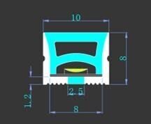12V 25M Flat Gömme Neon LED Şerit - 12x10mm 3000K Gün Işığı - 2.5cm Kesilebilir Mobilya İçi Gizli Aydınlatma