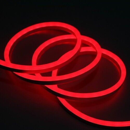 5M Kırmızı Neon LED 220 Volt (Trafonuz Hazır / Tak Çalıştır) - 8x16mm 1S
