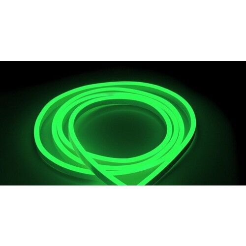 220V Tak Çalıştır Yeşil Neon LED Şerit - 5 Metre Set - 8x16mm