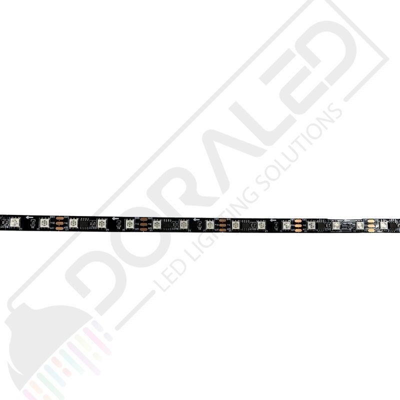 WS2811 ARGB Adreslenebilir Siyah Pcb Şerit Led IP20 5M 60Led Magic Led
